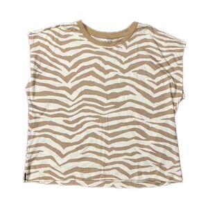 Loft neutral zebra striped top